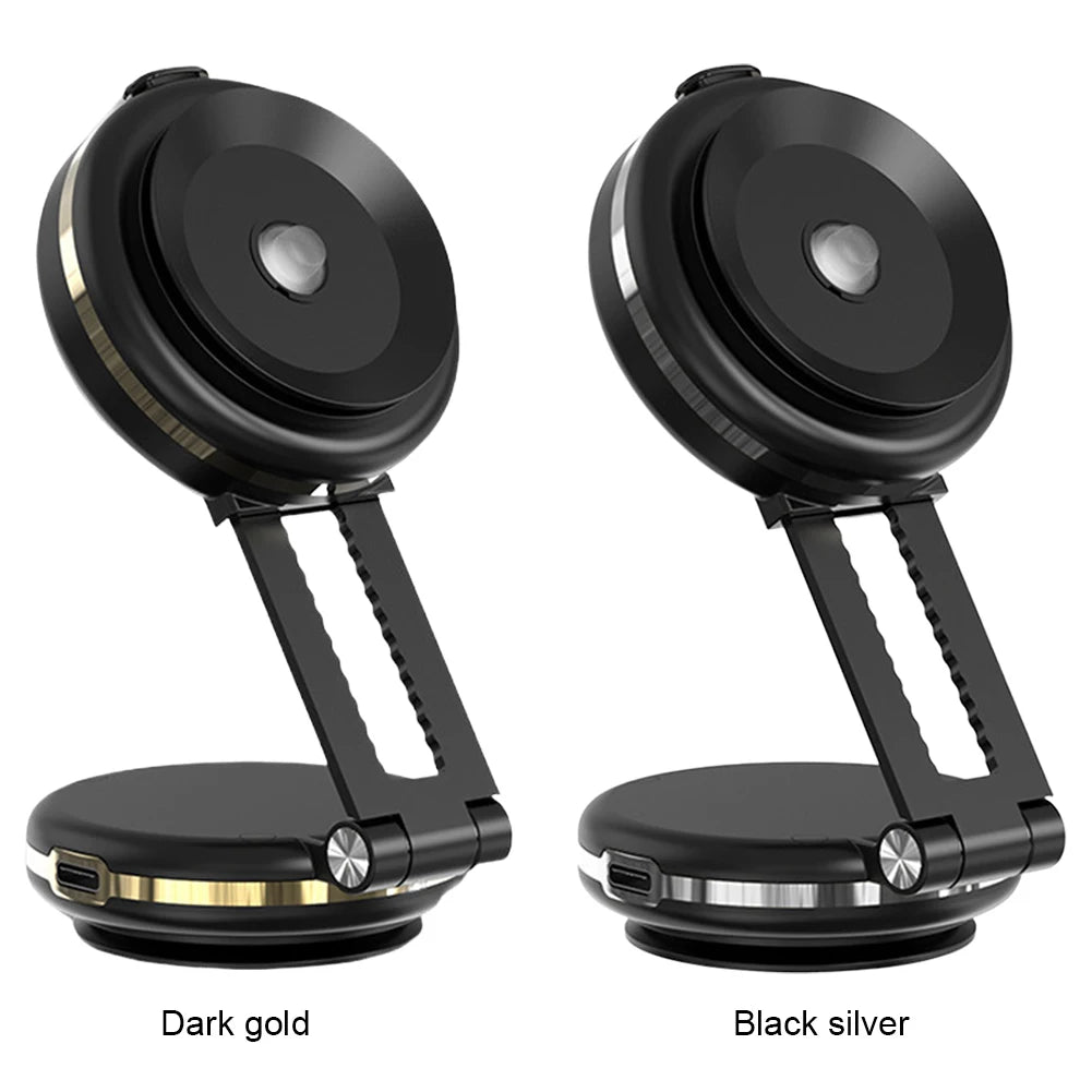 Shopdroplo 360° Adjustable Magnetic Car Phone Holder Stand – Dual-Sided Vacuum Suction Cup Bracket for iPhone, Xiaomi & More
