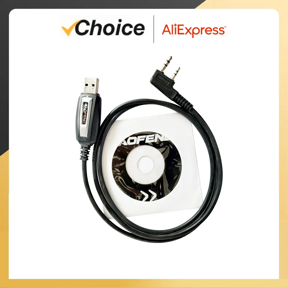 Shopdroplo™ USB Programming Cable – Compatible with Baofeng, Quansheng, TYT Radios (1/2PCS)