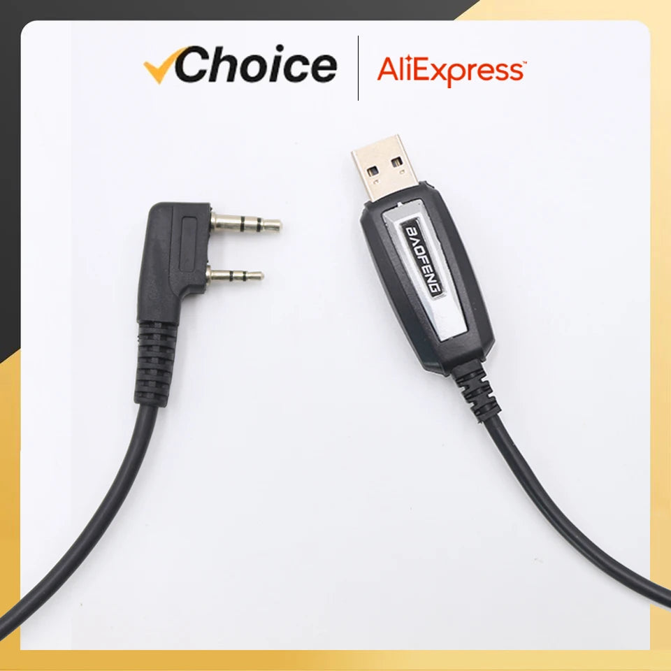 Shopdroplo™ USB Programming Cable – Compatible with Baofeng, Quansheng, TYT Radios (1/2PCS)