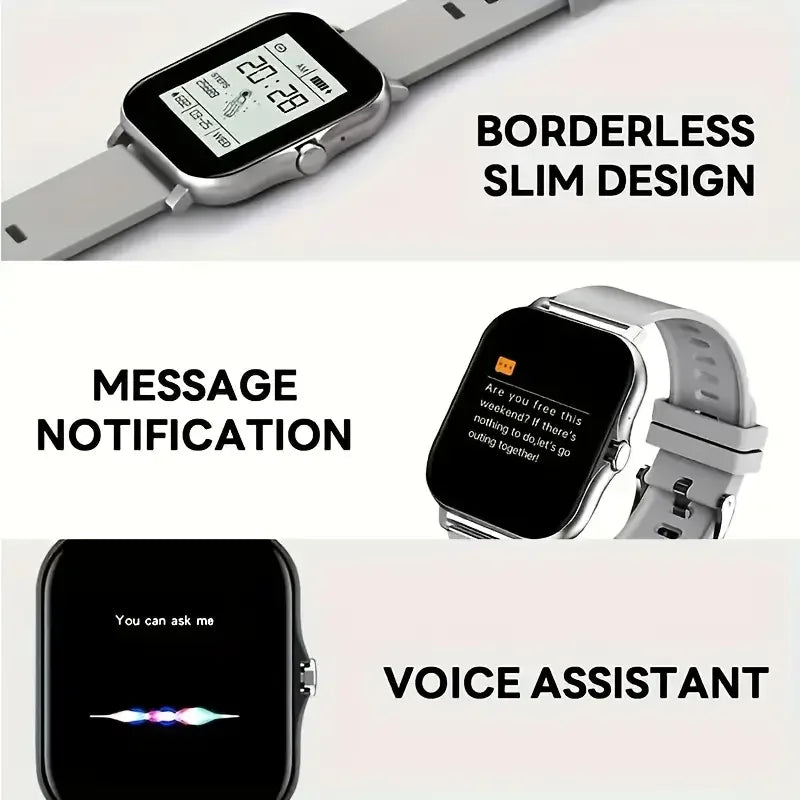 Shopdroplo LAXASFIT Y13 Pro Max Smart Watch – Bluetooth Calling, Heart Rate & Fitness Tracker (2025 Model)