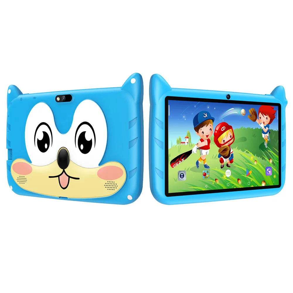 Shopdroplo™ 7" Android 13 Kids Tablet – 4GB+64GB, 1TB Expandable, Dual Camera, WiFi, Parental Controls & Educational Apps