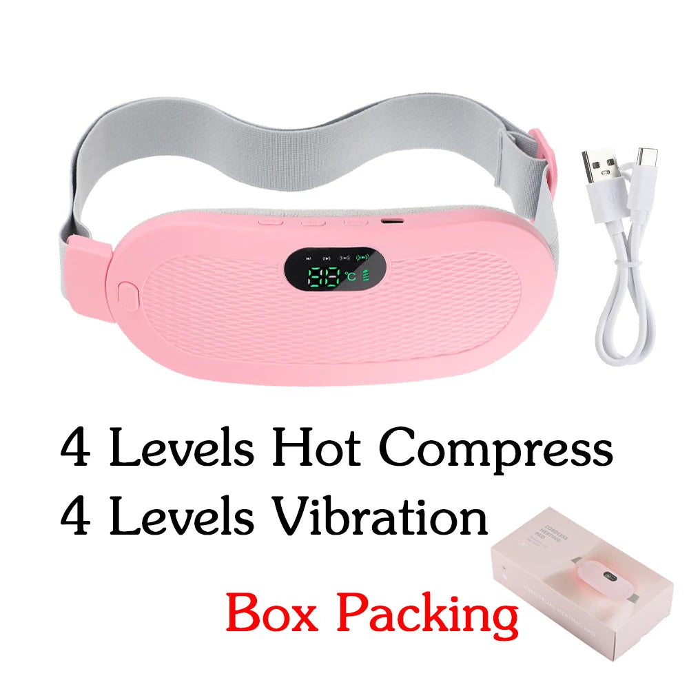 Shopdroplo™ Electric Period Cramp Relief Massager Belt – Heating & Vibration Therapy
