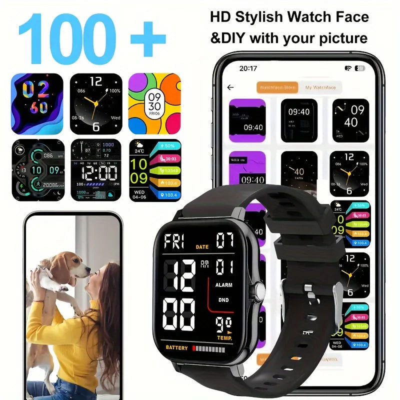 Shopdroplo 2025 KESHUYOU Smart Watch – Make/Answer Calls, Message Preview, Sleep & Heart Monitor, DIY Dial, Fitness Tracker for Men & Women