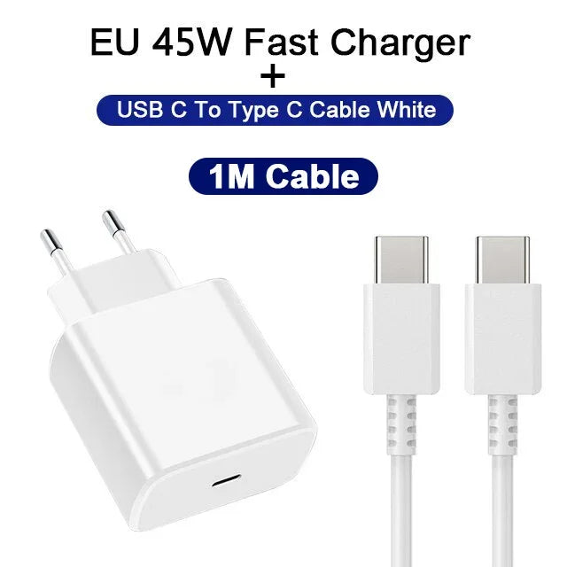Shopdroplo 45W PD USB-C Fast Charger – High-Speed Wall Adapter for Samsung, iPhone 15, Xiaomi & More