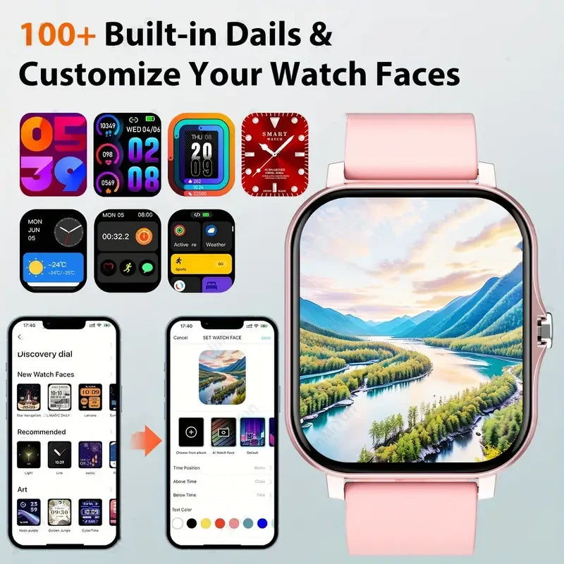 Shopdroplo KESHUYOU 2025 Smart Watch – Bluetooth Call, Blood Oxygen & Heart Rate Monitor, Fitness Tracker for Men & Women