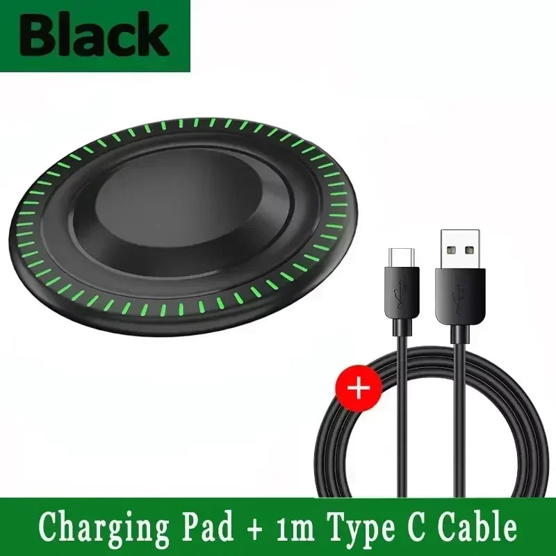 Shopdroplo™ 100W Fast Wireless Charging Pad – Slim Charger for iPhone, Samsung, Xiaomi & More