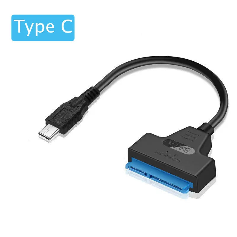 Shopdroplo™ SATA to USB 3.0/2.0 Cable – 6Gbps High-Speed Adapter for 2.5” HDD/SSD