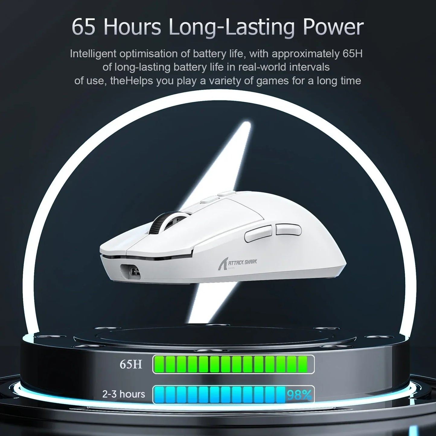 Shopdroplo X6 Wireless Bluetooth Gaming Mouse – PixArt PAW3395, RGB Touch Charging Base, 26K DPI, Tri-Mode Macro Mouse