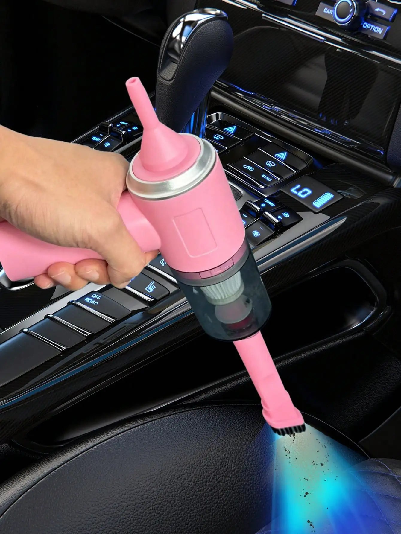 Shopdroplo™ 3-in-1 USB Rechargeable Mini Vacuum Cleaner – Suction & Blower Combo