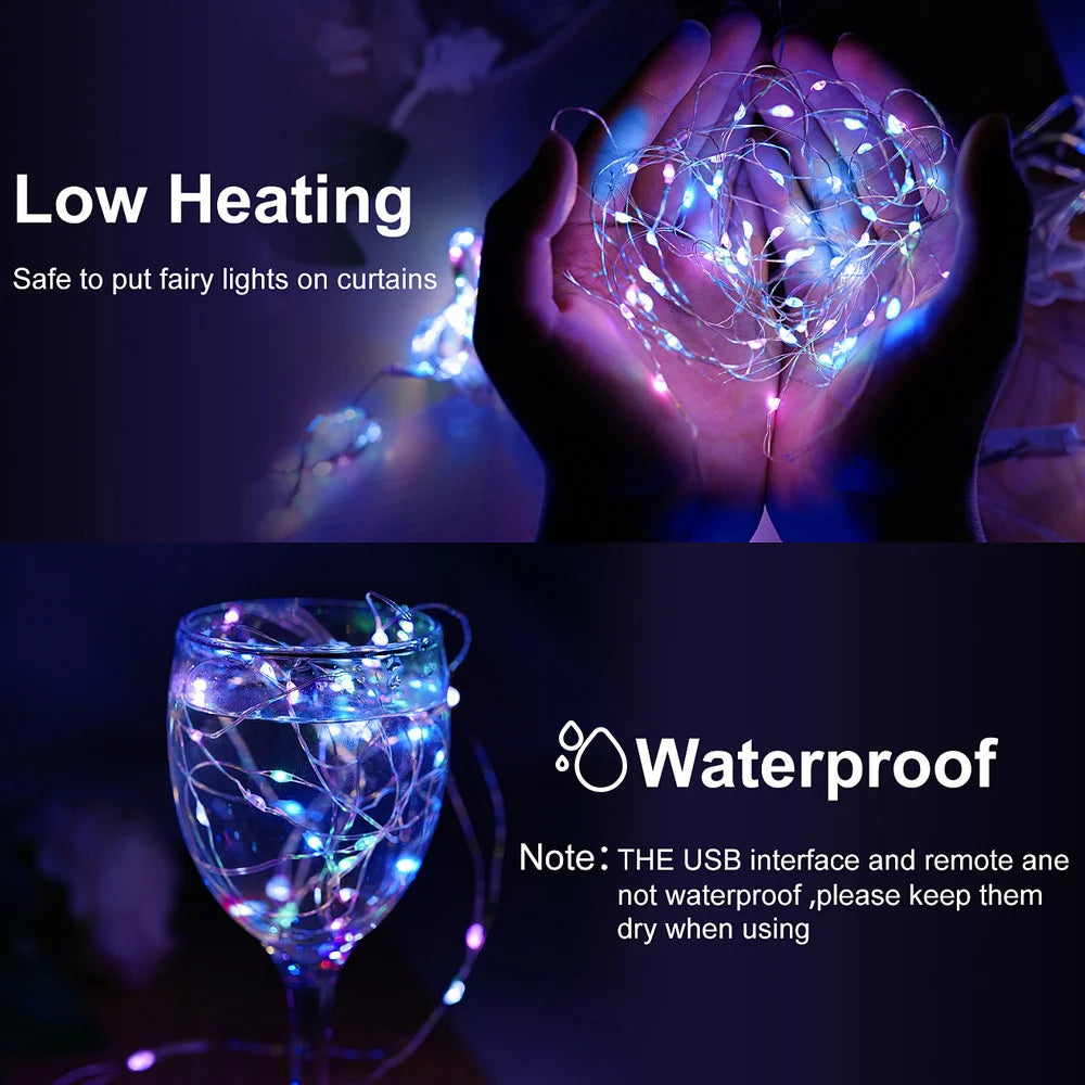 Shopdroplo LED Solar Fairy Curtain Lights – Waterproof Outdoor String Lights for Garden & Christmas Décor