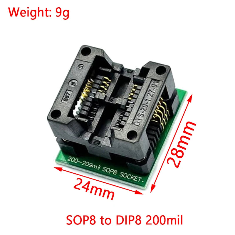 Shopdroplo CH341A USB EEPROM Flash BIOS Programmer + SOIC8 Test Clip