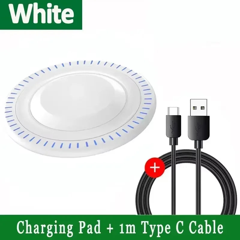 Shopdroplo™ 100W Fast Wireless Charging Pad – Slim Charger for iPhone, Samsung, Xiaomi & More