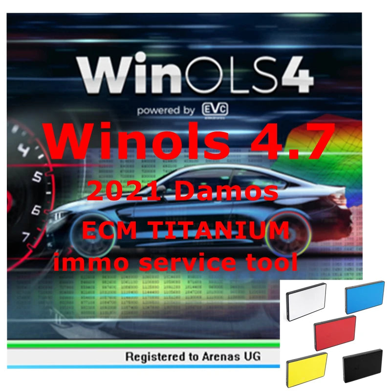 Shopdroplo WinOLS 4.7 Auto Tuning Software Bundle – ECM Titanium, Damos 2021, Immo Tool v1.2
