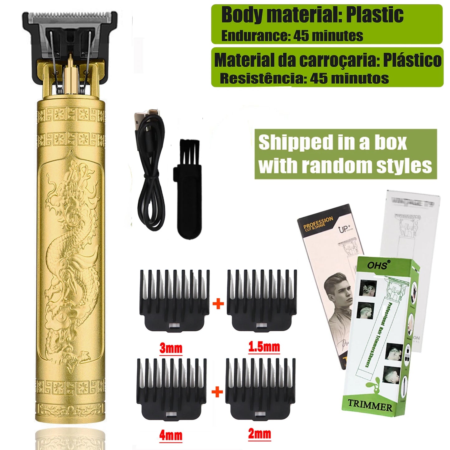 Shopdroplo™ T9 Electric Hair & Beard Clipper – Zero-Gap Trimmer for Men, Cordless Shaving & Haircut Machine