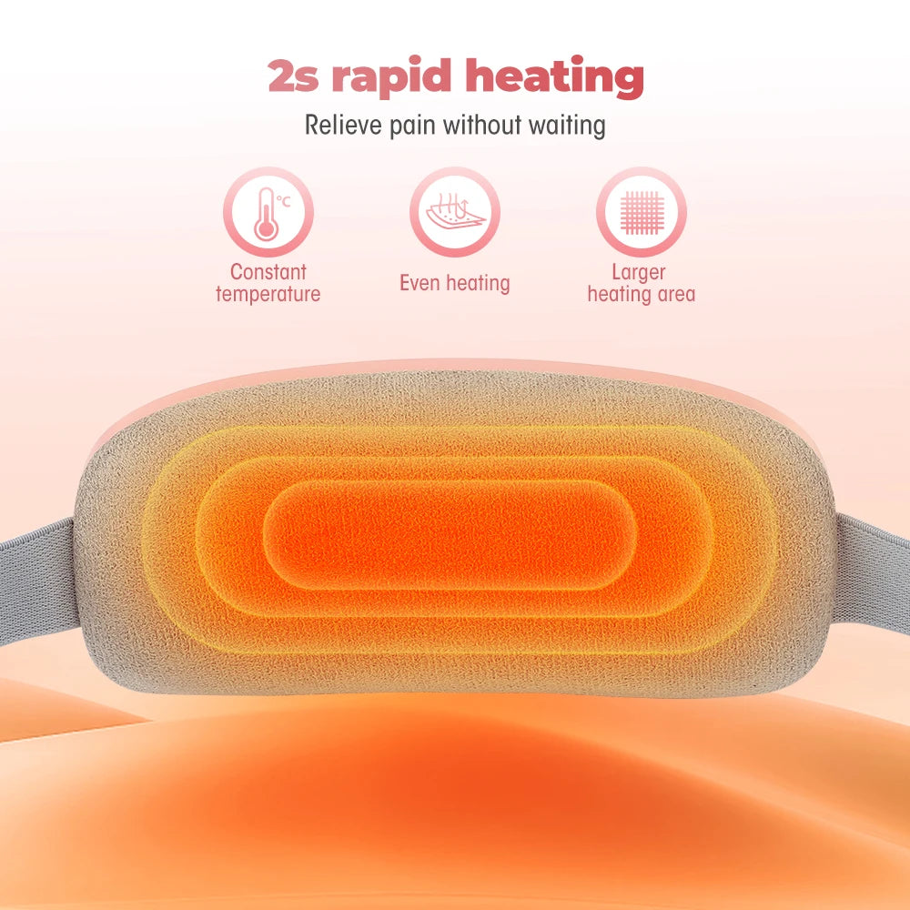Shopdroplo™ Electric Period Cramp Relief Massager Belt – Heating & Vibration Therapy