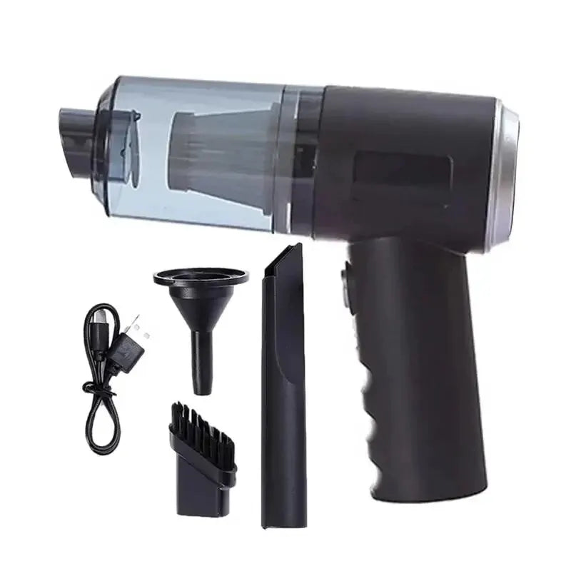 Shopdroplo™ 3-in-1 USB Rechargeable Mini Vacuum Cleaner – Suction & Blower Combo