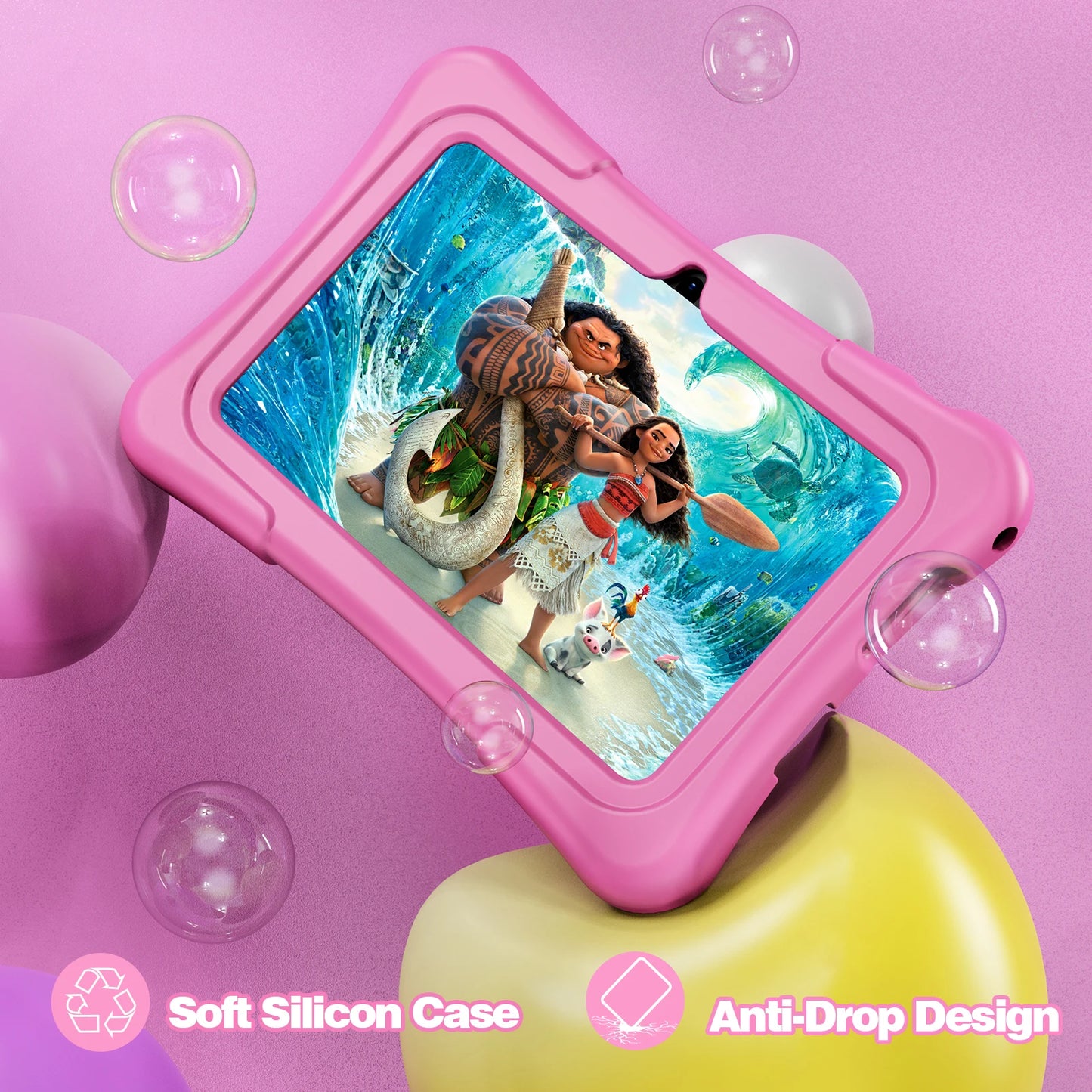 Shopdroplo Kids Tablet – 7” Android 11 with Educational Apps, Dual Camera, Case Included