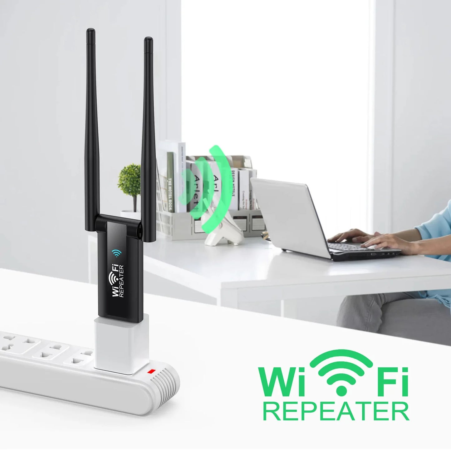 Shopdroplo 2.4G 300Mbps USB WiFi Repeater – Long Range Wireless Signal Booster for Home Network Extension