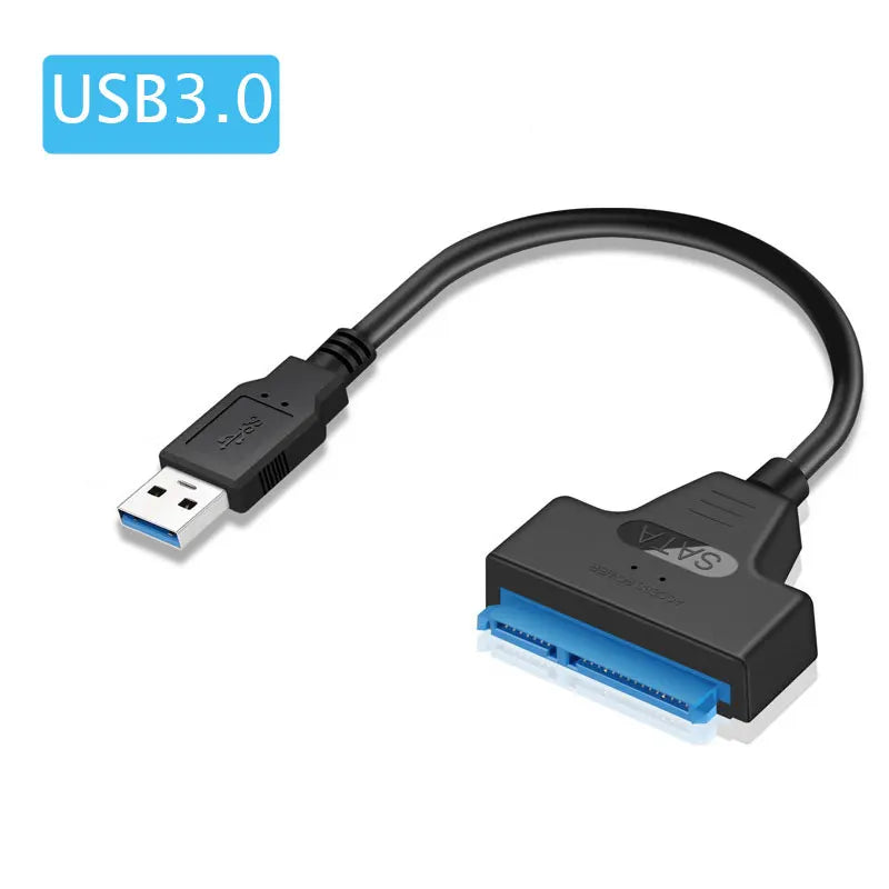 Shopdroplo™ SATA to USB 3.0/2.0 Cable – 6Gbps High-Speed Adapter for 2.5” HDD/SSD