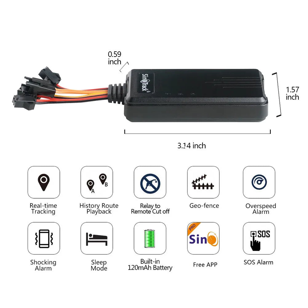 Shopdroplo – SinoTrack 4G GPS Tracker ST-906L for Car & Motorcycle | Real-Time Tracking + Remote Power Cut-Off
