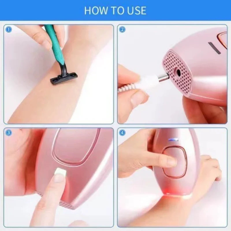 Shopdroplo IPL Laser Hair Removal Device for Women – Painless, Rechargeable, At-Home Epilator