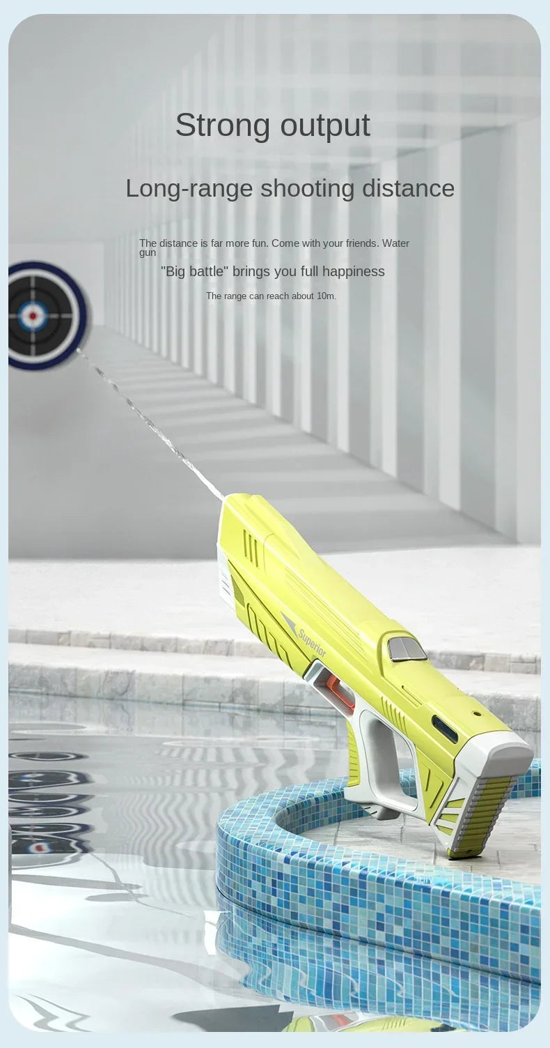 Shopdroplo™ 43cm Full Electric Water Gun – Auto-Fire Toy for Kids (Summer Fun Edition)