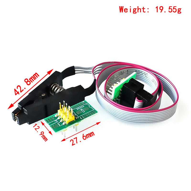 Shopdroplo CH341A USB EEPROM Flash BIOS Programmer + SOIC8 Test Clip