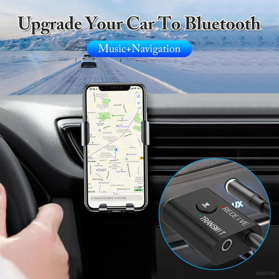 Shopdroplo Bluetooth 5.0 Audio Transmitter & Receiver – Wireless 3.5mm AUX & RCA USB Dongle Adapter for TV, Car, Speakers & Headphones
