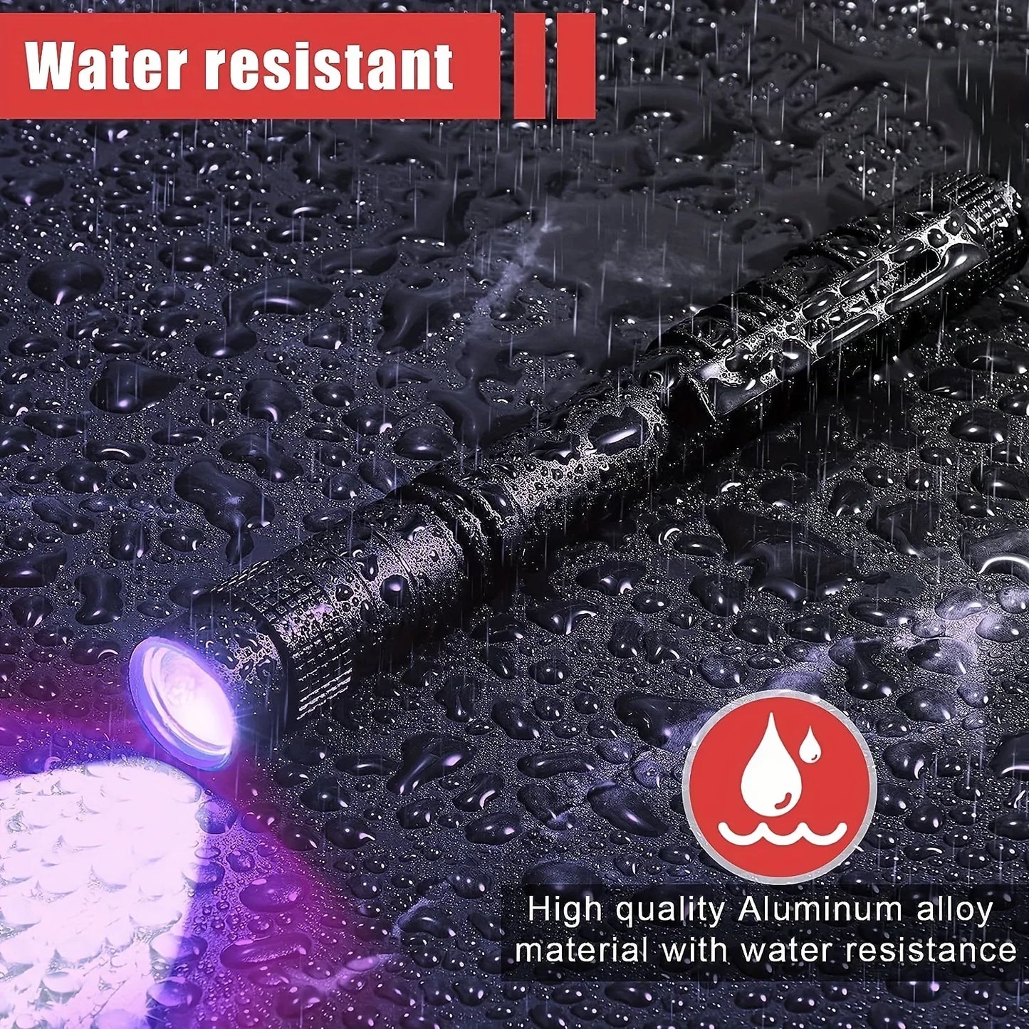 Shopdroplo™ UV Flashlight 395nm – Mini Ultraviolet Torch with Clip for Pet Urine, Scorpion, & Stain Detection