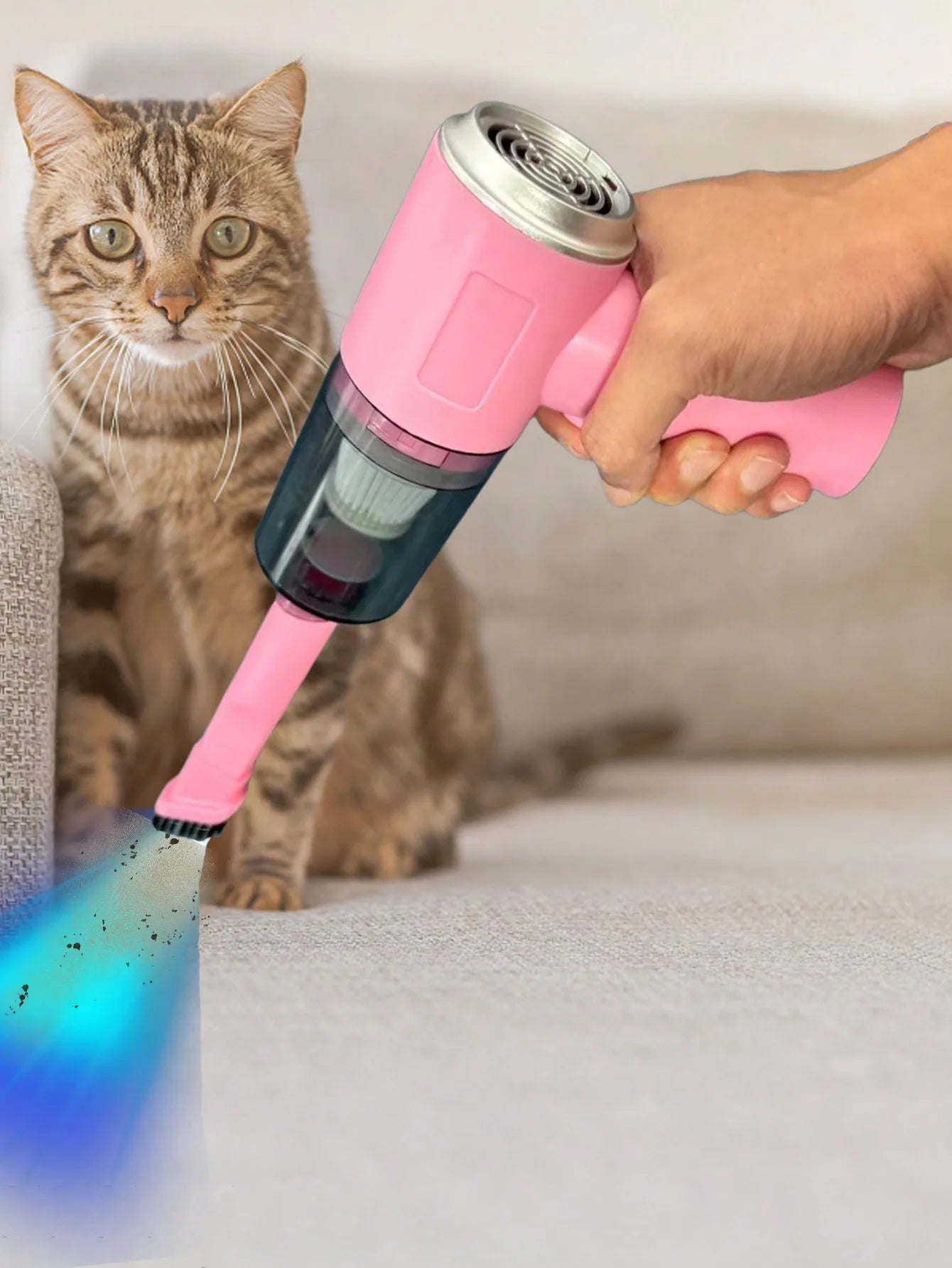Shopdroplo™ 3-in-1 USB Rechargeable Mini Vacuum Cleaner – Suction & Blower Combo