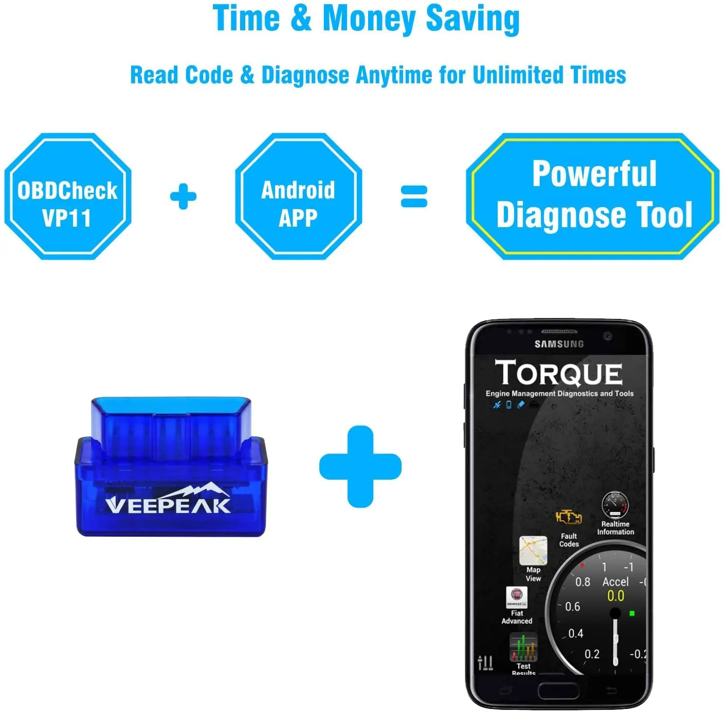 Shopdroplo Bluetooth OBD2 Scanner for Android – Check Engine Light & Diagnostic Tool